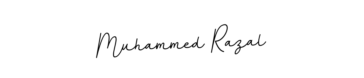 Design your own signature with our free online signature maker. With this signature software, you can create a handwritten (BallpointsItalic-DORy9) signature for name Muhammed Razal. Muhammed Razal signature style 11 images and pictures png