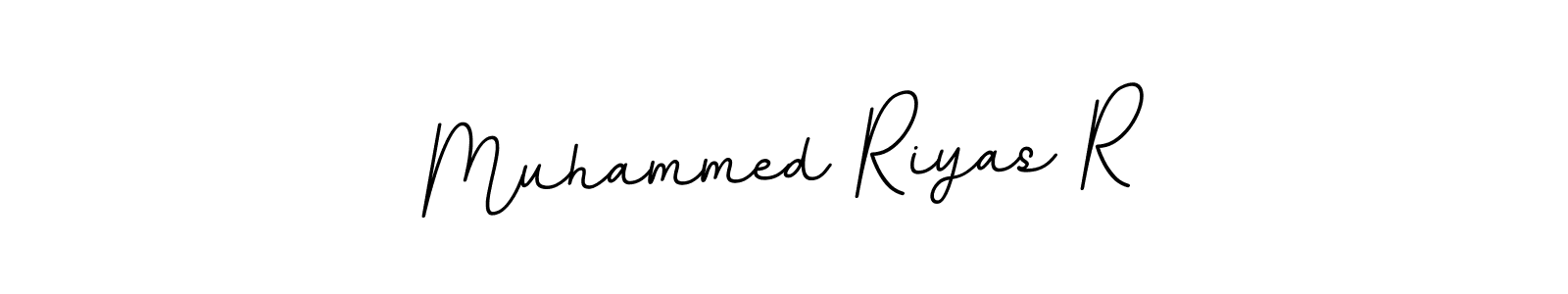 Create a beautiful signature design for name Muhammed Riyas R. With this signature (BallpointsItalic-DORy9) fonts, you can make a handwritten signature for free. Muhammed Riyas R signature style 11 images and pictures png