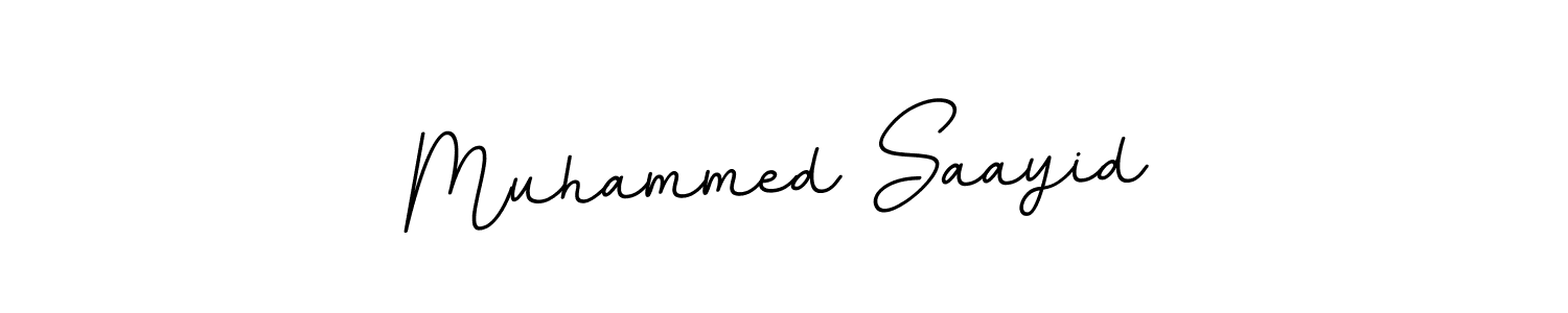 Use a signature maker to create a handwritten signature online. With this signature software, you can design (BallpointsItalic-DORy9) your own signature for name Muhammed Saayid. Muhammed Saayid signature style 11 images and pictures png