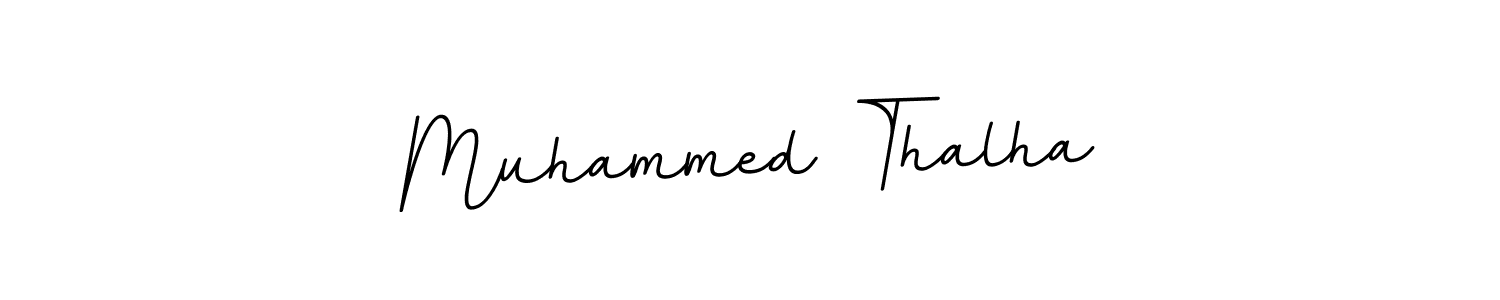 It looks lik you need a new signature style for name Muhammed Thalha. Design unique handwritten (BallpointsItalic-DORy9) signature with our free signature maker in just a few clicks. Muhammed Thalha signature style 11 images and pictures png