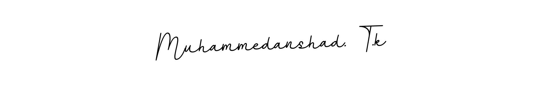 Design your own signature with our free online signature maker. With this signature software, you can create a handwritten (BallpointsItalic-DORy9) signature for name Muhammedanshad. T.k. Muhammedanshad. T.k signature style 11 images and pictures png