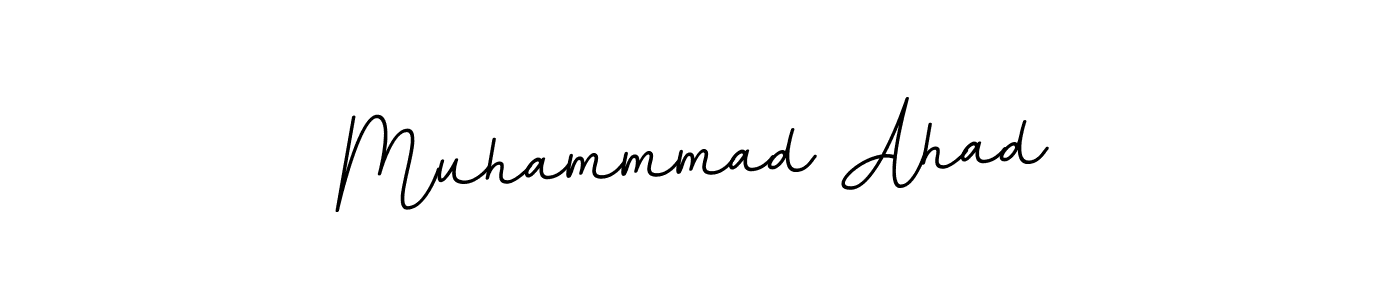 Make a beautiful signature design for name Muhammmad Ahad. With this signature (BallpointsItalic-DORy9) style, you can create a handwritten signature for free. Muhammmad Ahad signature style 11 images and pictures png