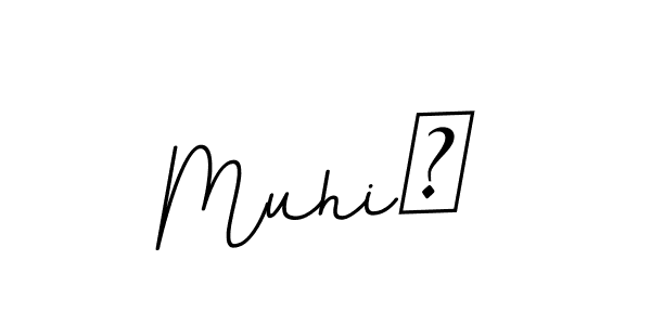 It looks lik you need a new signature style for name Muhič. Design unique handwritten (BallpointsItalic-DORy9) signature with our free signature maker in just a few clicks. Muhič signature style 11 images and pictures png