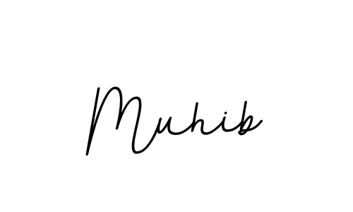 How to make Muhib name signature. Use BallpointsItalic-DORy9 style for creating short signs online. This is the latest handwritten sign. Muhib signature style 11 images and pictures png