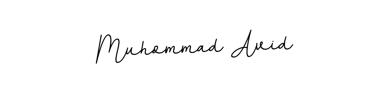 Use a signature maker to create a handwritten signature online. With this signature software, you can design (BallpointsItalic-DORy9) your own signature for name Muhommad Avid. Muhommad Avid signature style 11 images and pictures png