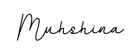 Achieve flawless digital penmanship with Muhshina name in BallpointsItalic-DORy9 font. The perfect tool for creating online signatures. Muhshina signature style 11 images and pictures png