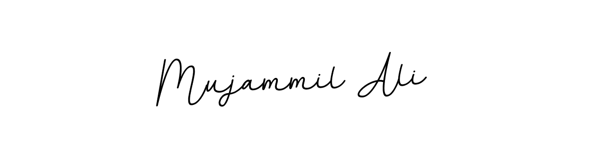 How to make Mujammil Ali name signature. Use BallpointsItalic-DORy9 style for creating short signs online. This is the latest handwritten sign. Mujammil Ali signature style 11 images and pictures png