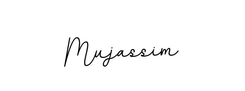 How to make Mujassim name signature. Use BallpointsItalic-DORy9 style for creating short signs online. This is the latest handwritten sign. Mujassim signature style 11 images and pictures png