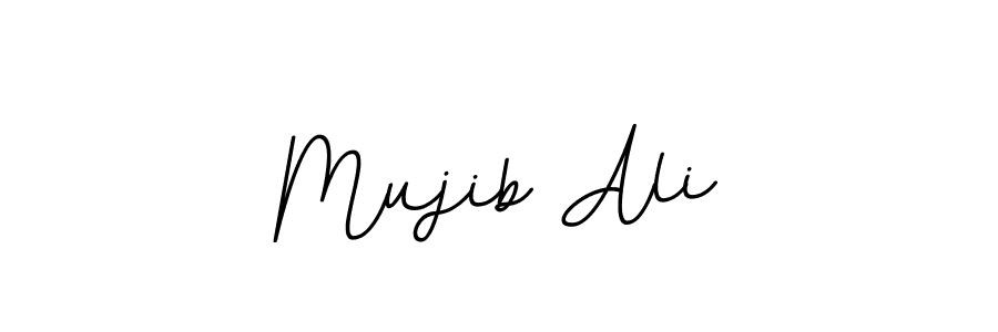 Use a signature maker to create a handwritten signature online. With this signature software, you can design (BallpointsItalic-DORy9) your own signature for name Mujib Ali. Mujib Ali signature style 11 images and pictures png