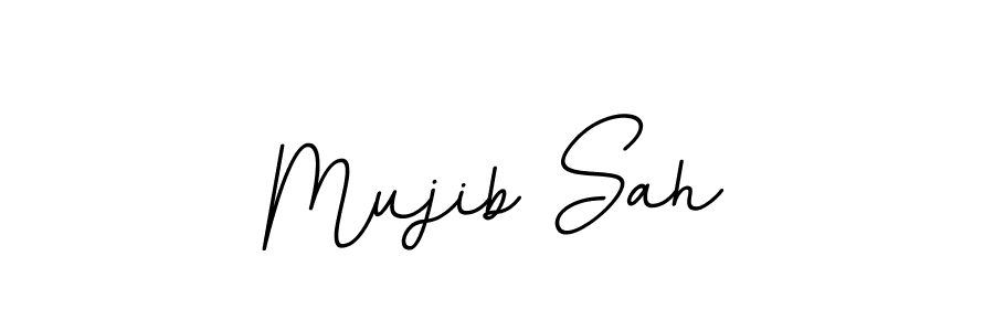 Make a beautiful signature design for name Mujib Sah. With this signature (BallpointsItalic-DORy9) style, you can create a handwritten signature for free. Mujib Sah signature style 11 images and pictures png