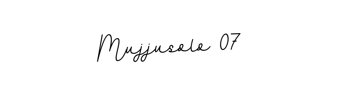 Create a beautiful signature design for name Mujjusolo 07. With this signature (BallpointsItalic-DORy9) fonts, you can make a handwritten signature for free. Mujjusolo 07 signature style 11 images and pictures png