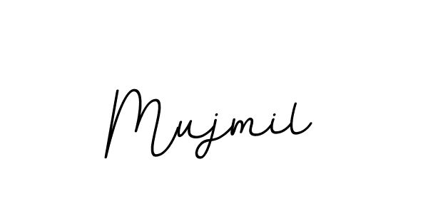 How to make Mujmil name signature. Use BallpointsItalic-DORy9 style for creating short signs online. This is the latest handwritten sign. Mujmil signature style 11 images and pictures png