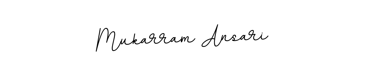 Make a beautiful signature design for name Mukarram Ansari. With this signature (BallpointsItalic-DORy9) style, you can create a handwritten signature for free. Mukarram Ansari signature style 11 images and pictures png