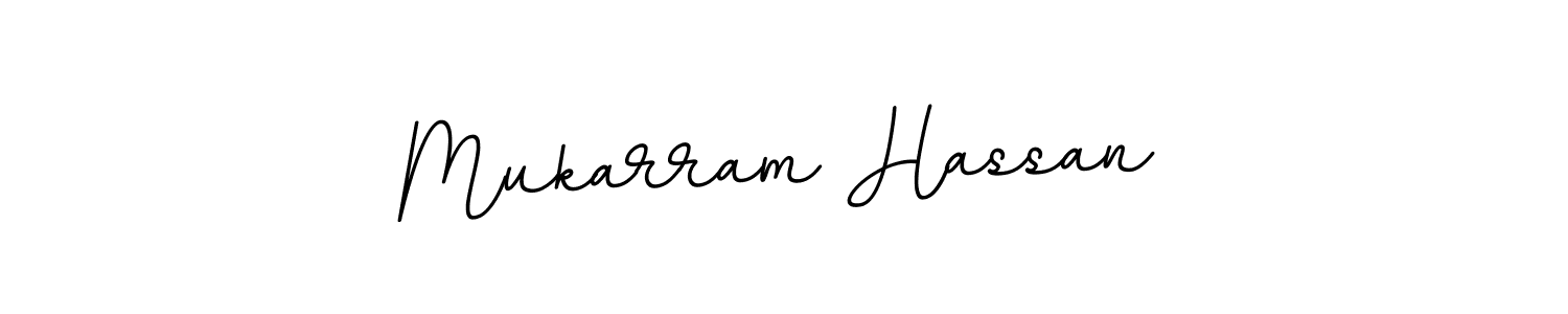 Design your own signature with our free online signature maker. With this signature software, you can create a handwritten (BallpointsItalic-DORy9) signature for name Mukarram Hassan. Mukarram Hassan signature style 11 images and pictures png