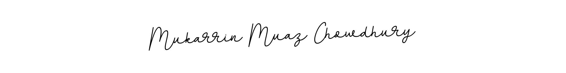 Create a beautiful signature design for name Mukarrin Muaz Chowdhury. With this signature (BallpointsItalic-DORy9) fonts, you can make a handwritten signature for free. Mukarrin Muaz Chowdhury signature style 11 images and pictures png