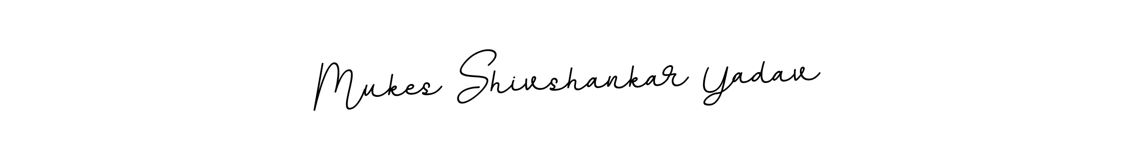 Mukes Shivshankar Yadav stylish signature style. Best Handwritten Sign (BallpointsItalic-DORy9) for my name. Handwritten Signature Collection Ideas for my name Mukes Shivshankar Yadav. Mukes Shivshankar Yadav signature style 11 images and pictures png