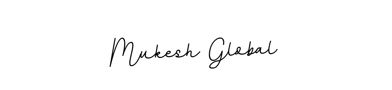 Create a beautiful signature design for name Mukesh Global. With this signature (BallpointsItalic-DORy9) fonts, you can make a handwritten signature for free. Mukesh Global signature style 11 images and pictures png