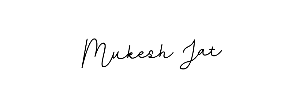 Create a beautiful signature design for name Mukesh Jat. With this signature (BallpointsItalic-DORy9) fonts, you can make a handwritten signature for free. Mukesh Jat signature style 11 images and pictures png