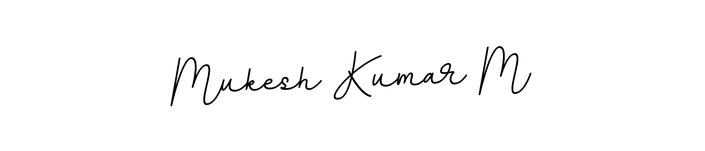 The best way (BallpointsItalic-DORy9) to make a short signature is to pick only two or three words in your name. The name Mukesh Kumar M include a total of six letters. For converting this name. Mukesh Kumar M signature style 11 images and pictures png