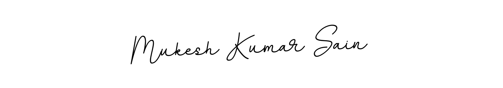 How to make Mukesh Kumar Sain name signature. Use BallpointsItalic-DORy9 style for creating short signs online. This is the latest handwritten sign. Mukesh Kumar Sain signature style 11 images and pictures png