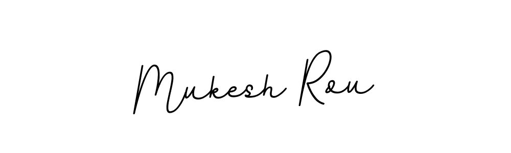 Design your own signature with our free online signature maker. With this signature software, you can create a handwritten (BallpointsItalic-DORy9) signature for name Mukesh Rou. Mukesh Rou signature style 11 images and pictures png