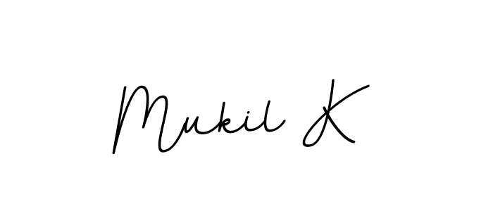 Also we have Mukil K name is the best signature style. Create professional handwritten signature collection using BallpointsItalic-DORy9 autograph style. Mukil K signature style 11 images and pictures png