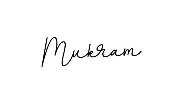 Use a signature maker to create a handwritten signature online. With this signature software, you can design (BallpointsItalic-DORy9) your own signature for name Mukram. Mukram signature style 11 images and pictures png