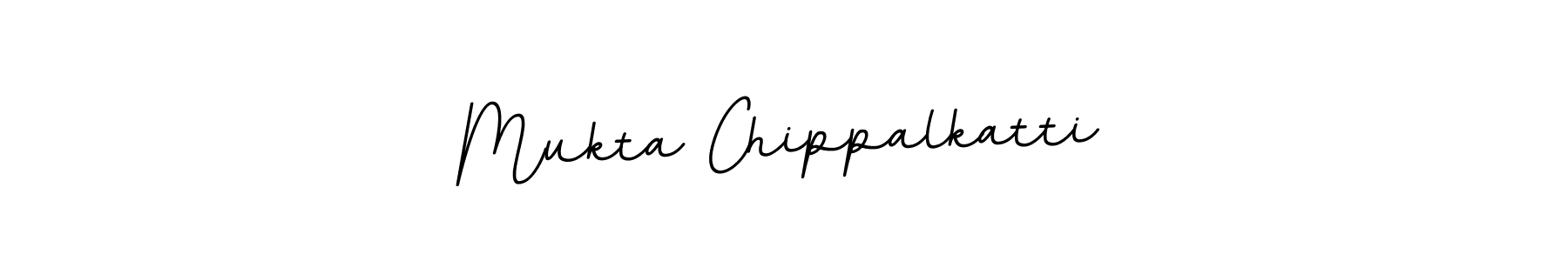 The best way (BallpointsItalic-DORy9) to make a short signature is to pick only two or three words in your name. The name Mukta Chippalkatti include a total of six letters. For converting this name. Mukta Chippalkatti signature style 11 images and pictures png