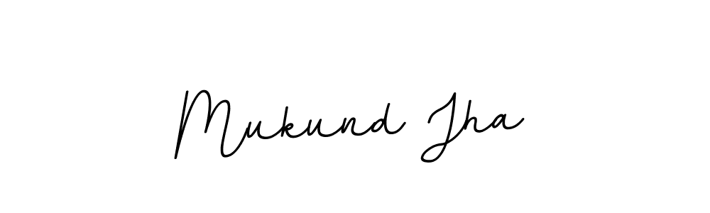 Make a beautiful signature design for name Mukund Jha. With this signature (BallpointsItalic-DORy9) style, you can create a handwritten signature for free. Mukund Jha signature style 11 images and pictures png