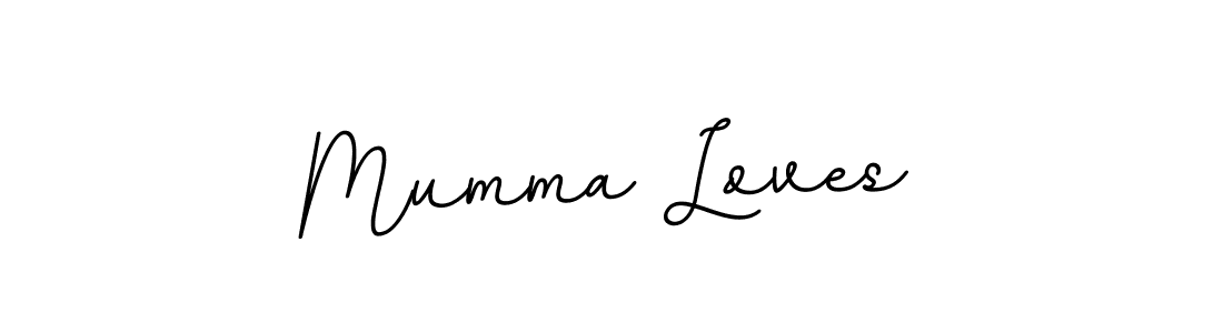 Mumma Loves stylish signature style. Best Handwritten Sign (BallpointsItalic-DORy9) for my name. Handwritten Signature Collection Ideas for my name Mumma Loves. Mumma Loves signature style 11 images and pictures png