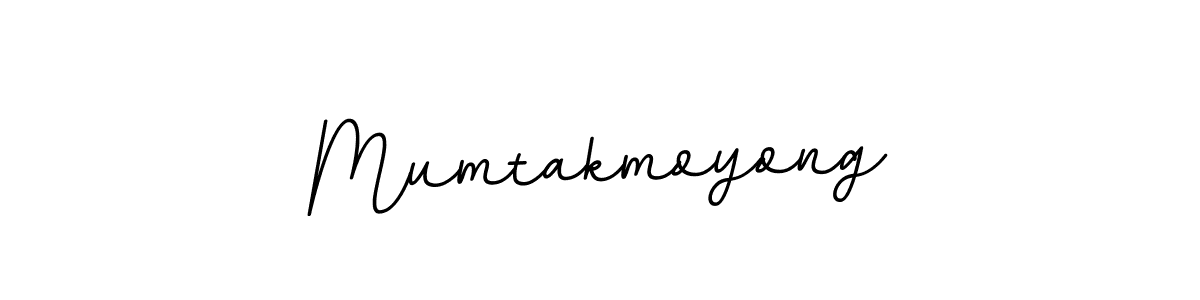 How to make Mumtakmoyong name signature. Use BallpointsItalic-DORy9 style for creating short signs online. This is the latest handwritten sign. Mumtakmoyong signature style 11 images and pictures png