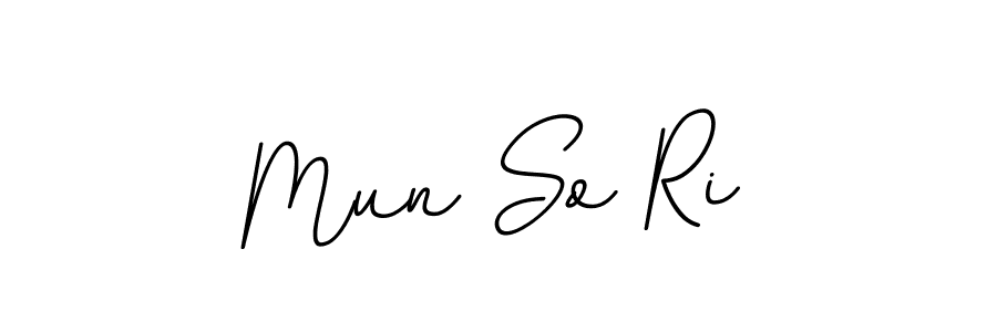 Use a signature maker to create a handwritten signature online. With this signature software, you can design (BallpointsItalic-DORy9) your own signature for name Mun So Ri. Mun So Ri signature style 11 images and pictures png