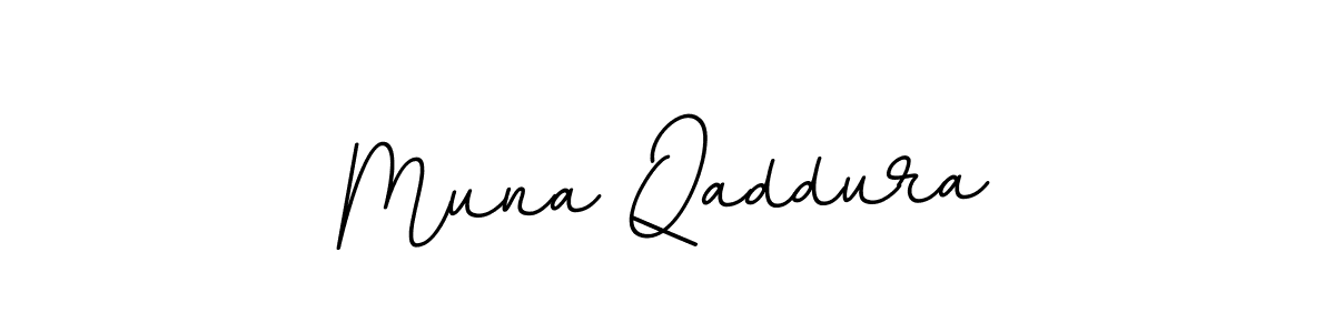 It looks lik you need a new signature style for name Muna Qaddura. Design unique handwritten (BallpointsItalic-DORy9) signature with our free signature maker in just a few clicks. Muna Qaddura signature style 11 images and pictures png