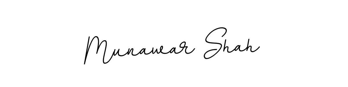 Make a beautiful signature design for name Munawar Shah. With this signature (BallpointsItalic-DORy9) style, you can create a handwritten signature for free. Munawar Shah signature style 11 images and pictures png