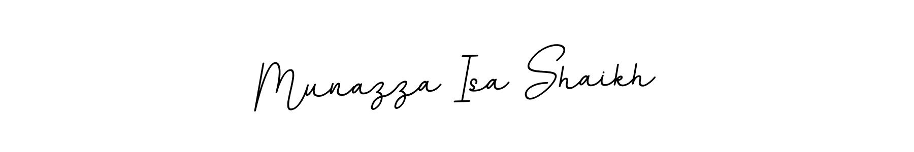 Make a beautiful signature design for name Munazza Isa Shaikh. With this signature (BallpointsItalic-DORy9) style, you can create a handwritten signature for free. Munazza Isa Shaikh signature style 11 images and pictures png