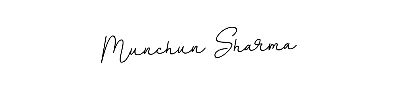 Make a beautiful signature design for name Munchun Sharma. Use this online signature maker to create a handwritten signature for free. Munchun Sharma signature style 11 images and pictures png