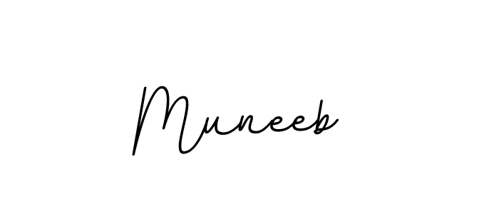 How to make Muneeb  signature? BallpointsItalic-DORy9 is a professional autograph style. Create handwritten signature for Muneeb  name. Muneeb  signature style 11 images and pictures png