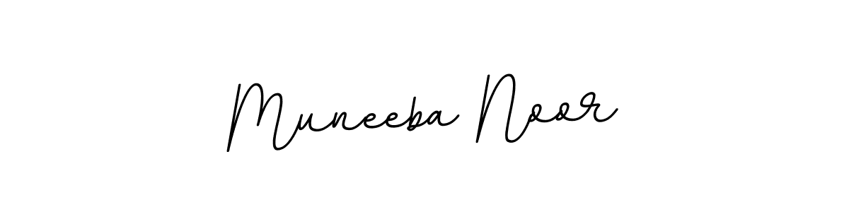 Use a signature maker to create a handwritten signature online. With this signature software, you can design (BallpointsItalic-DORy9) your own signature for name Muneeba Noor. Muneeba Noor signature style 11 images and pictures png