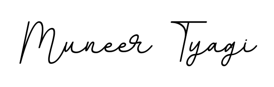 The BallpointsItalic-DORy9 font transforms the name Muneer Tyagi into an executive sign with sharp precision and distinguished character. Muneer Tyagi signature style 11 images and pictures png