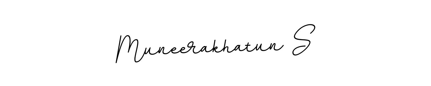 It looks lik you need a new signature style for name Muneerakhatun S. Design unique handwritten (BallpointsItalic-DORy9) signature with our free signature maker in just a few clicks. Muneerakhatun S signature style 11 images and pictures png