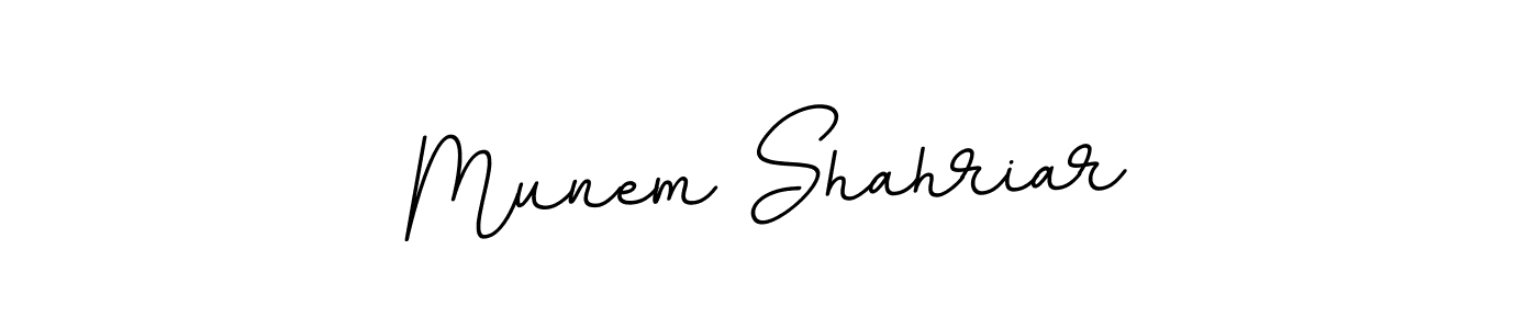 Design your own signature with our free online signature maker. With this signature software, you can create a handwritten (BallpointsItalic-DORy9) signature for name Munem Shahriar. Munem Shahriar signature style 11 images and pictures png