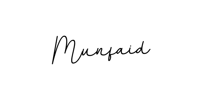 Create a beautiful signature design for name Munfaid. With this signature (BallpointsItalic-DORy9) fonts, you can make a handwritten signature for free. Munfaid signature style 11 images and pictures png