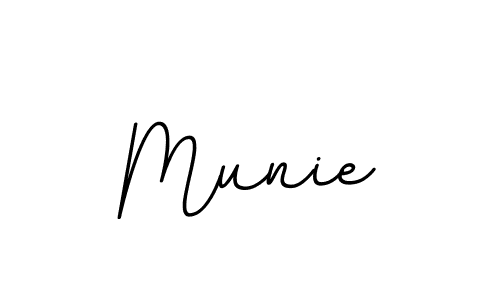 How to make Munie name signature. Use BallpointsItalic-DORy9 style for creating short signs online. This is the latest handwritten sign. Munie signature style 11 images and pictures png