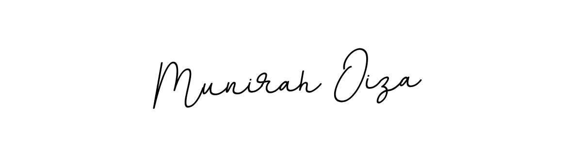 Create a beautiful signature design for name Munirah Oiza. With this signature (BallpointsItalic-DORy9) fonts, you can make a handwritten signature for free. Munirah Oiza signature style 11 images and pictures png
