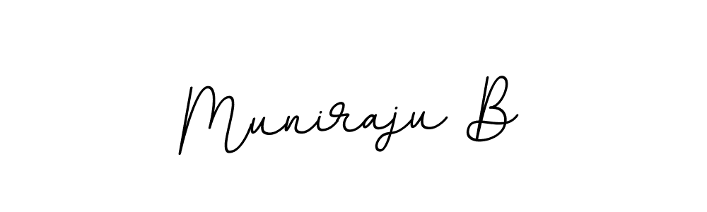 Design your own signature with our free online signature maker. With this signature software, you can create a handwritten (BallpointsItalic-DORy9) signature for name Muniraju B. Muniraju B signature style 11 images and pictures png