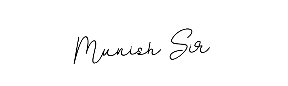 The best way (BallpointsItalic-DORy9) to make a short signature is to pick only two or three words in your name. The name Munish Sir include a total of six letters. For converting this name. Munish Sir signature style 11 images and pictures png