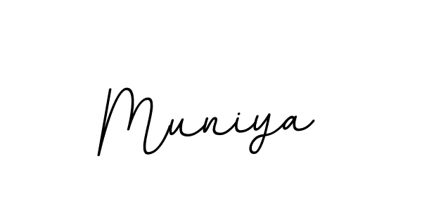 Muniya stylish signature style. Best Handwritten Sign (BallpointsItalic-DORy9) for my name. Handwritten Signature Collection Ideas for my name Muniya. Muniya signature style 11 images and pictures png