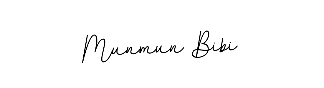 Design your own signature with our free online signature maker. With this signature software, you can create a handwritten (BallpointsItalic-DORy9) signature for name Munmun Bibi. Munmun Bibi signature style 11 images and pictures png