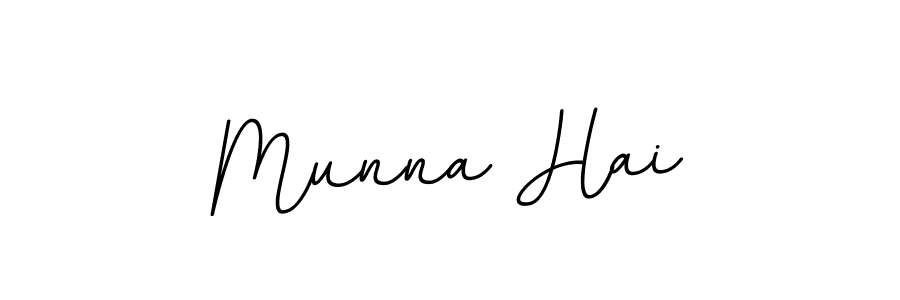 It looks lik you need a new signature style for name Munna Hai. Design unique handwritten (BallpointsItalic-DORy9) signature with our free signature maker in just a few clicks. Munna Hai signature style 11 images and pictures png