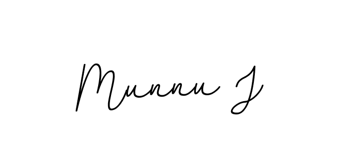 Design your own signature with our free online signature maker. With this signature software, you can create a handwritten (BallpointsItalic-DORy9) signature for name Munnu J. Munnu J signature style 11 images and pictures png